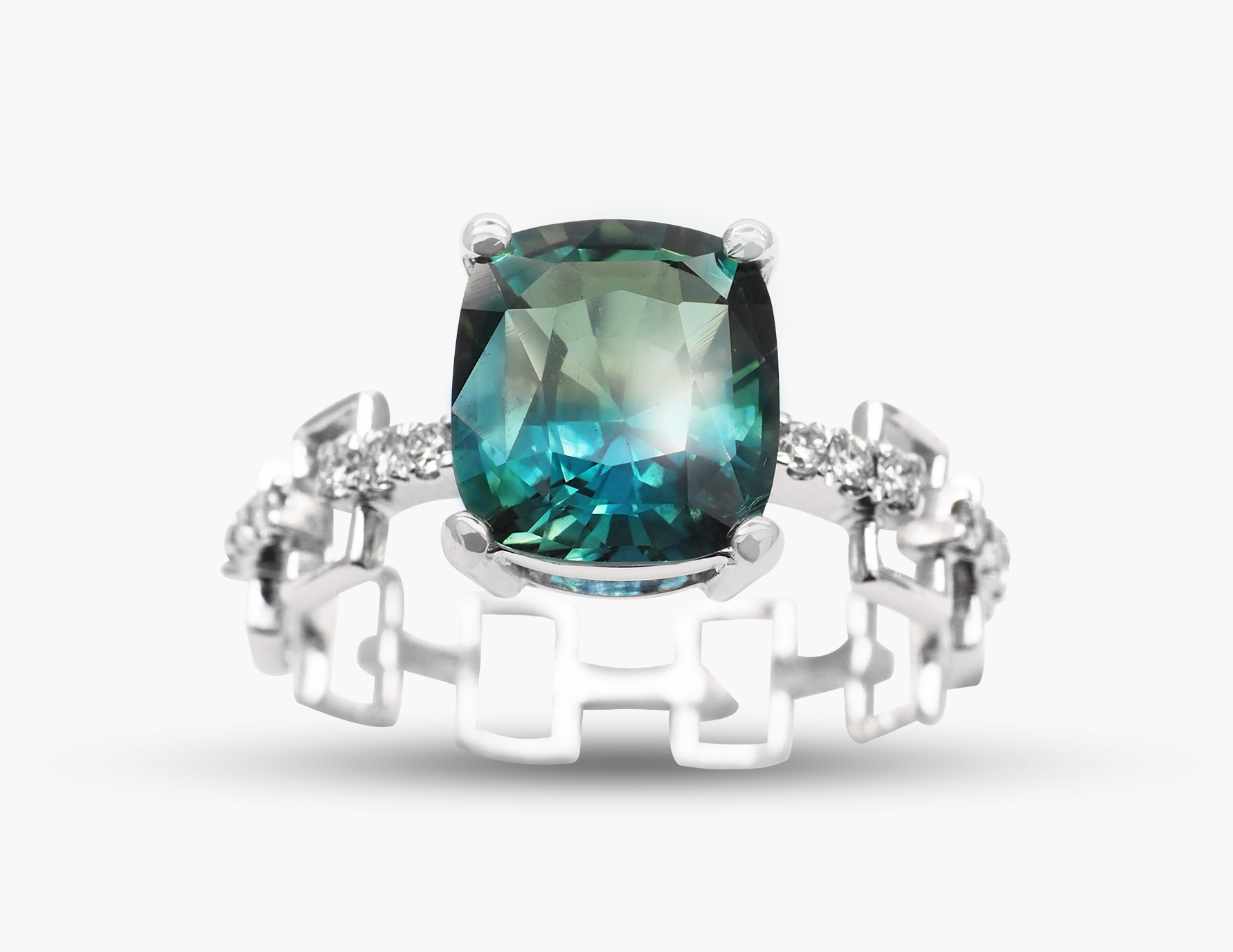 4.44ct green sapphire 