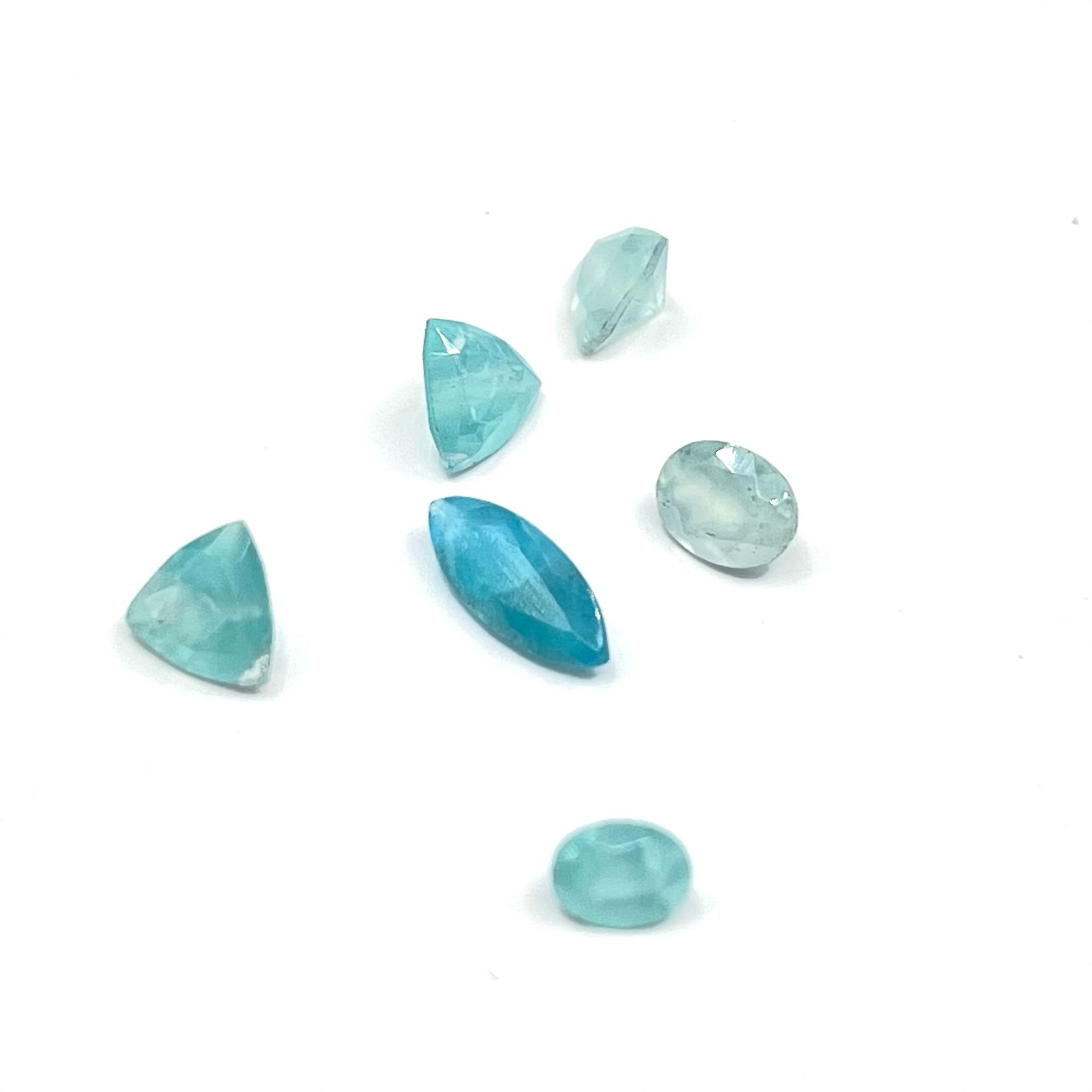 One lot of faceted Smithsonite. 