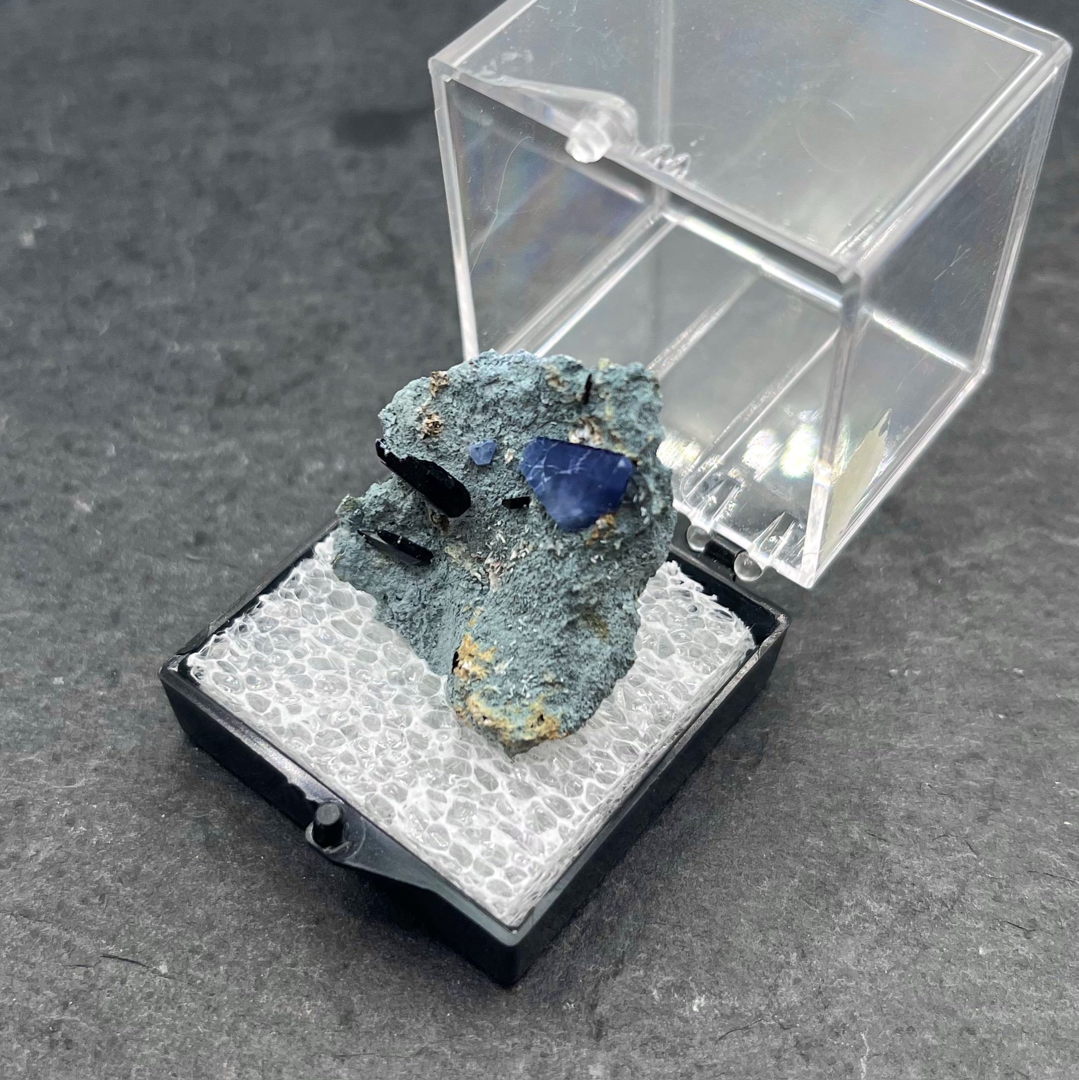 Rough benitoite specimen